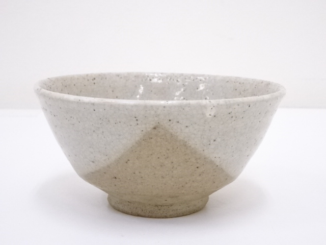 作家物　白釉茶碗